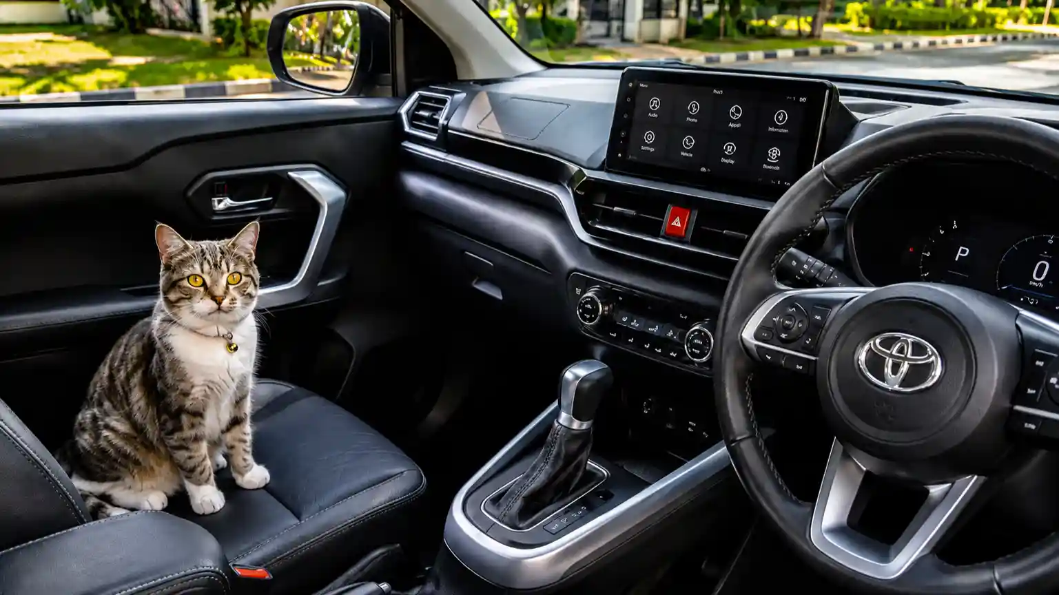 Membersihkan jok mobil setelah membawa hewan peliharaan