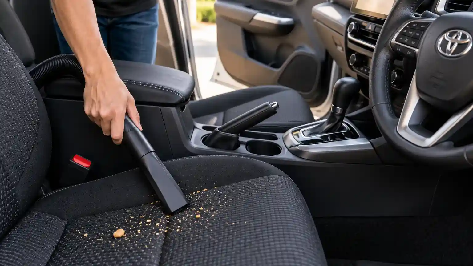 ara menghilangkan bau makanan di kabin mobil